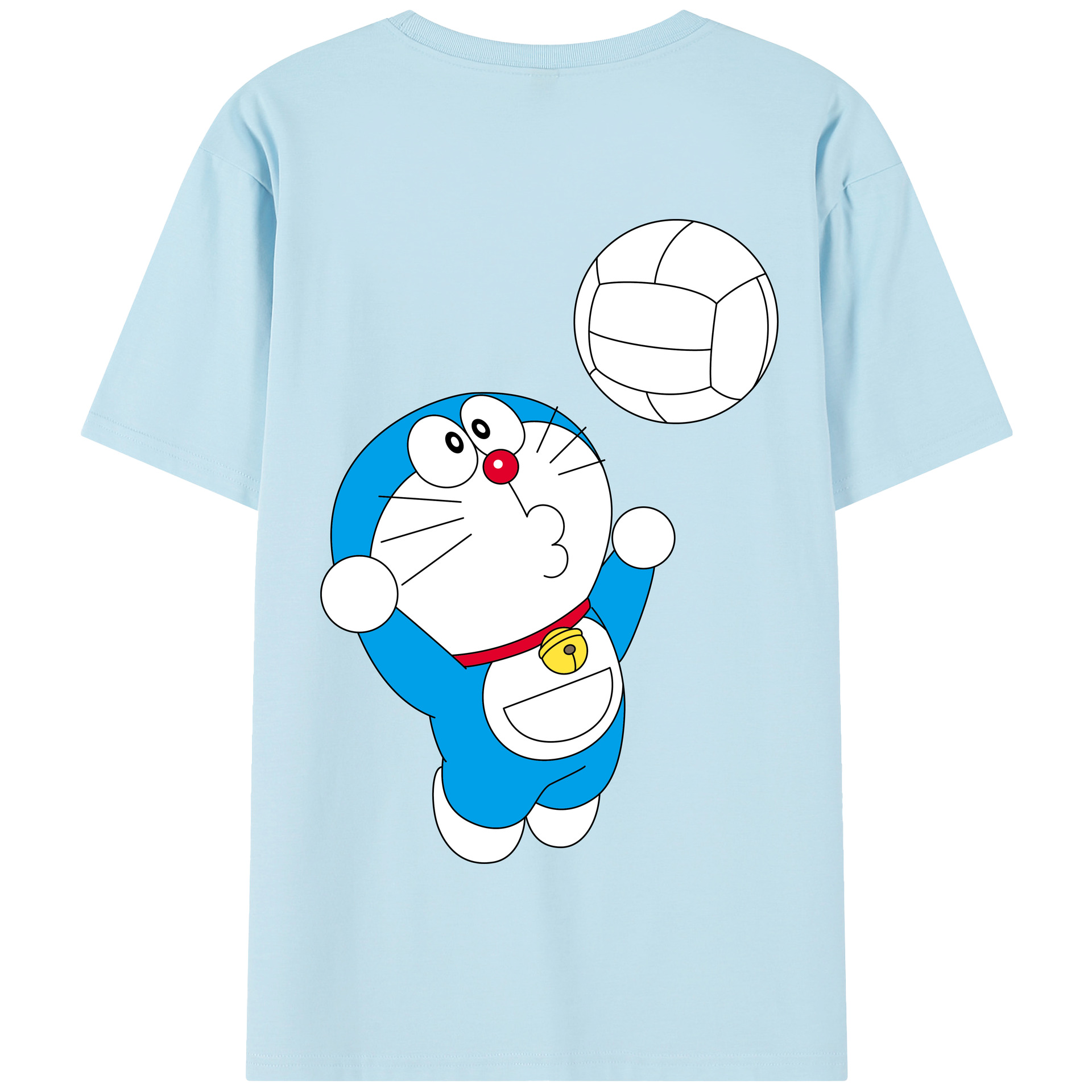 （画像用） ドラえもん Doraemon 綿100％半袖Tシャツ（背面プリント）